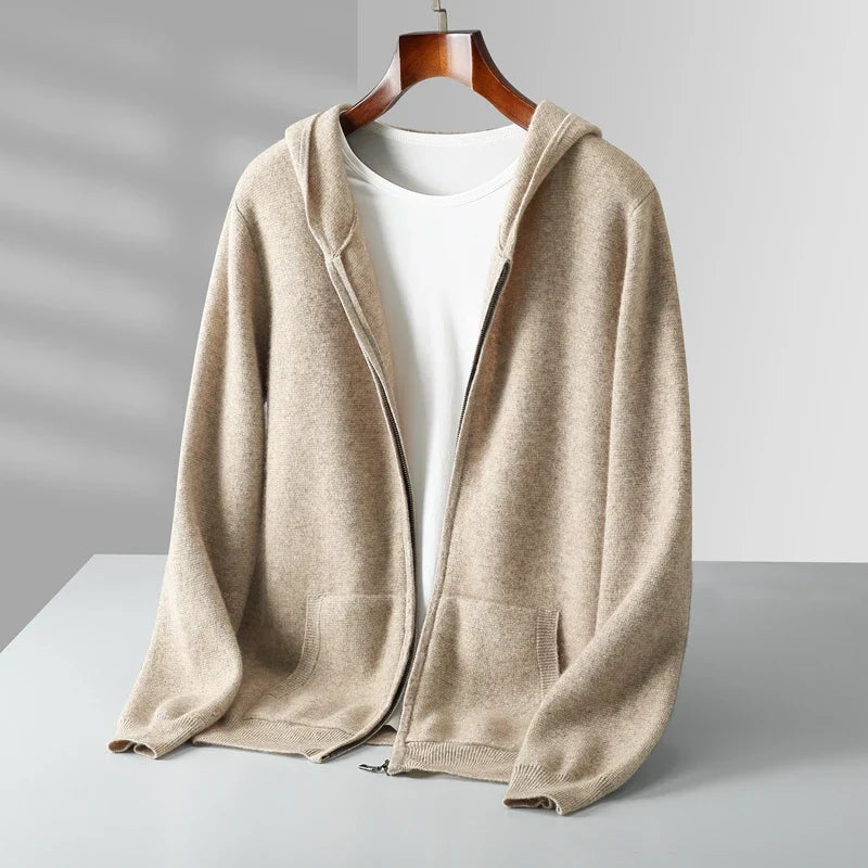Caruso Cashmere Zip Hoodie